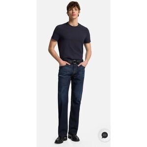 7 For All Mankind Austyn Sz 32 Los Angeles Dark Straight Leg Jeans #785